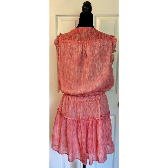 NWOT Pinch Coastal Striped Ruffle Sleeveless Smocked Mid Waisted Dress Women's M - Picture 3 of 9